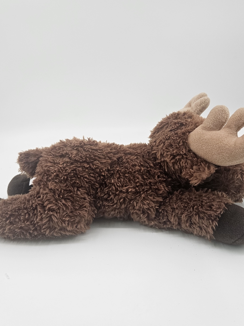Aurora Plush Brown Reindeer Moose Elk Stuffed Animal Beanbag 12"